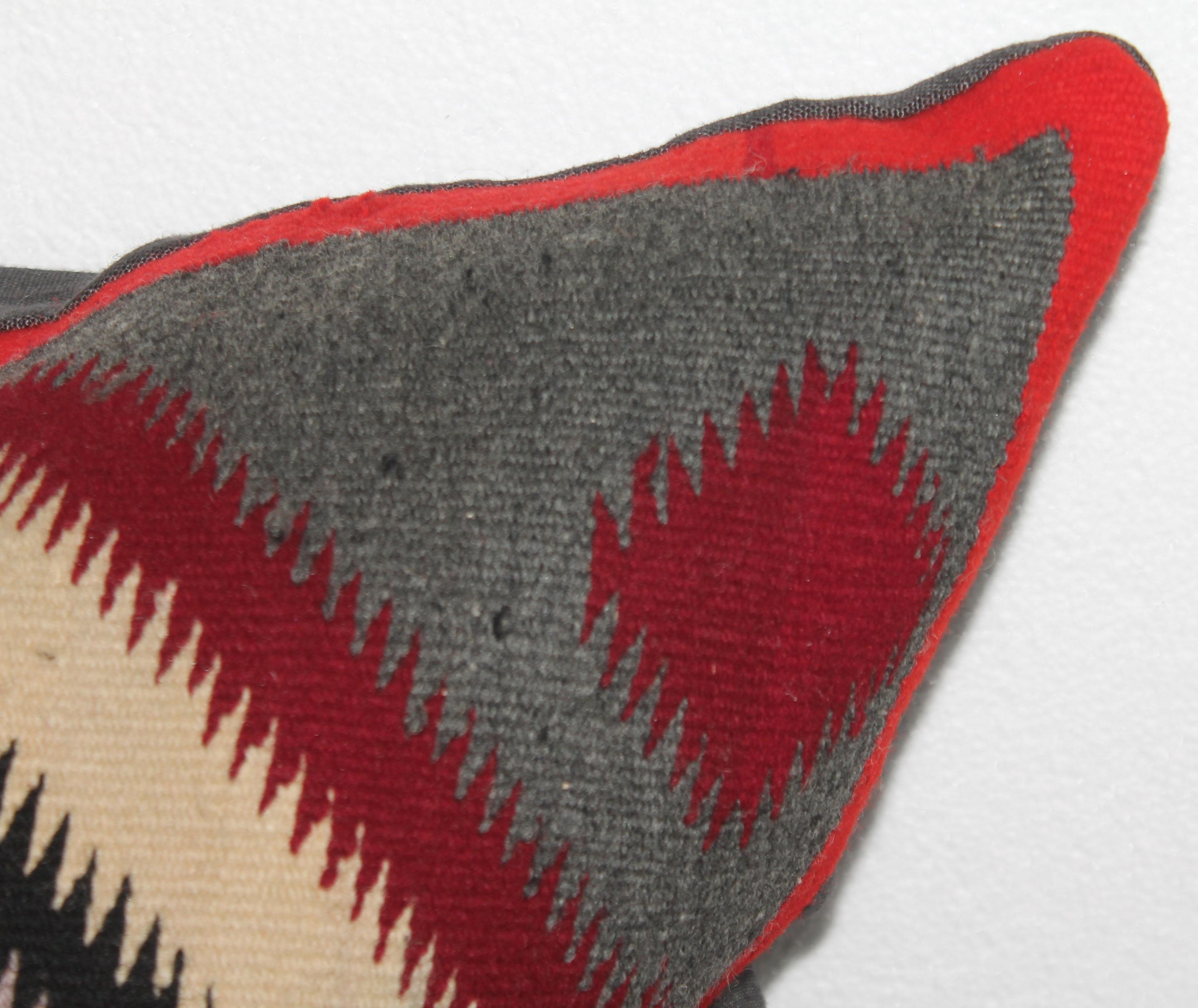 Hand-Woven Navajo Indian Weaving Eye Dazzler Pillow