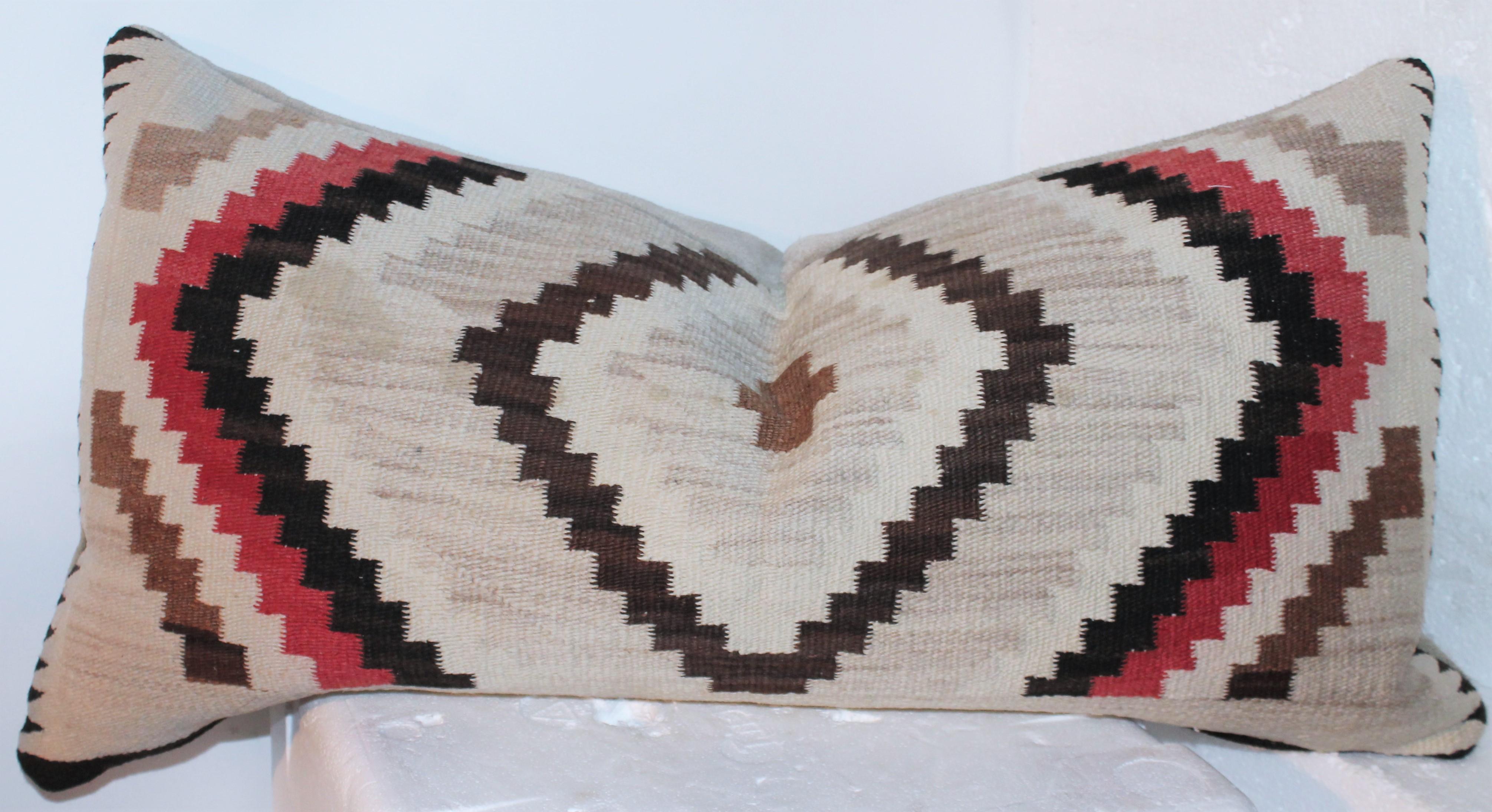 Navajo Indian Weaving Eye Dazzler Pillows In Good Condition In Los Angeles, CA