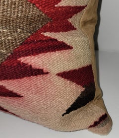 Navajo Indian Weaving Eye Dazzler Pillows, Pair