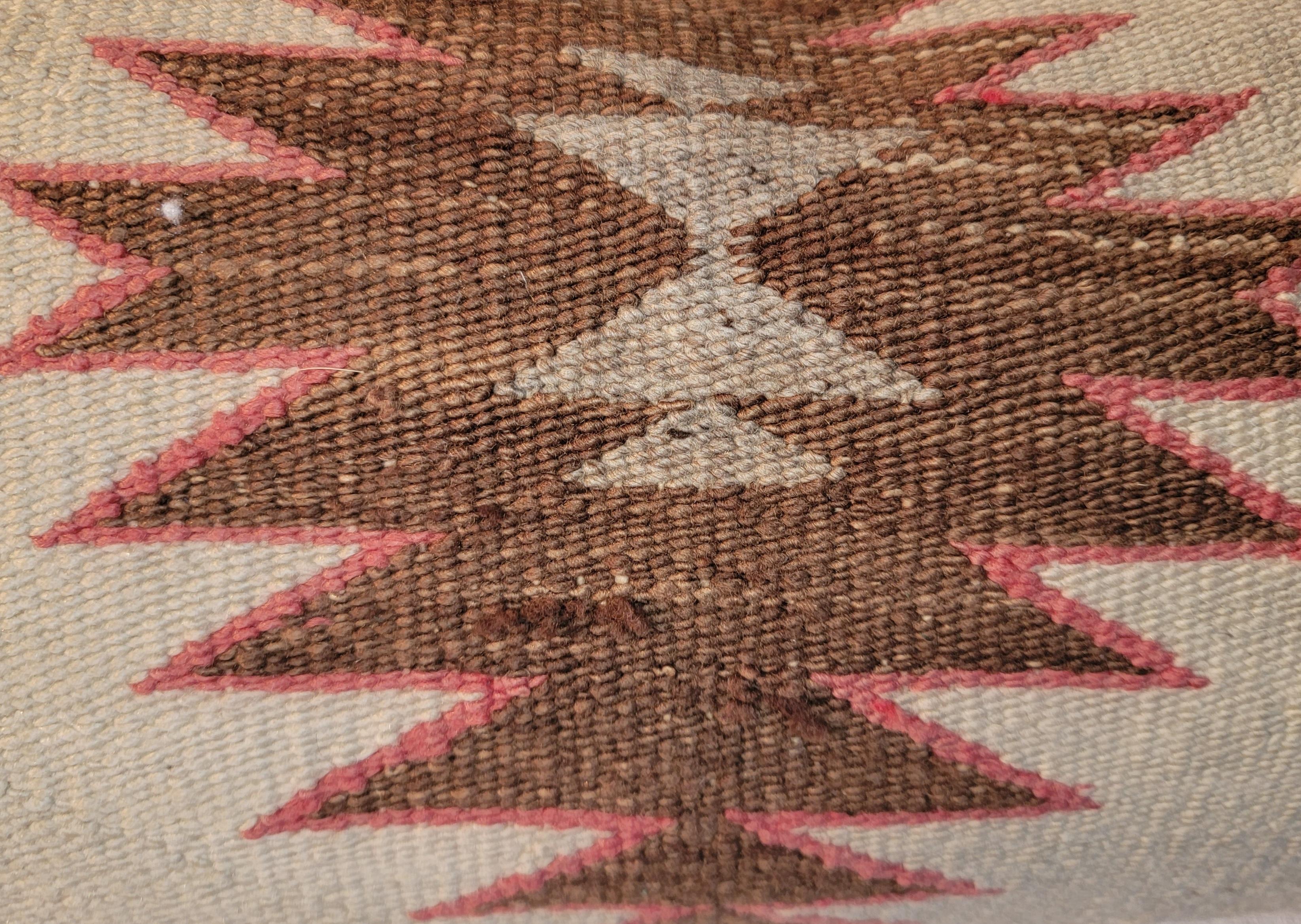 Adirondack Navajo Indian Weaving Eye Dazzler Pillows 'Pair' For Sale