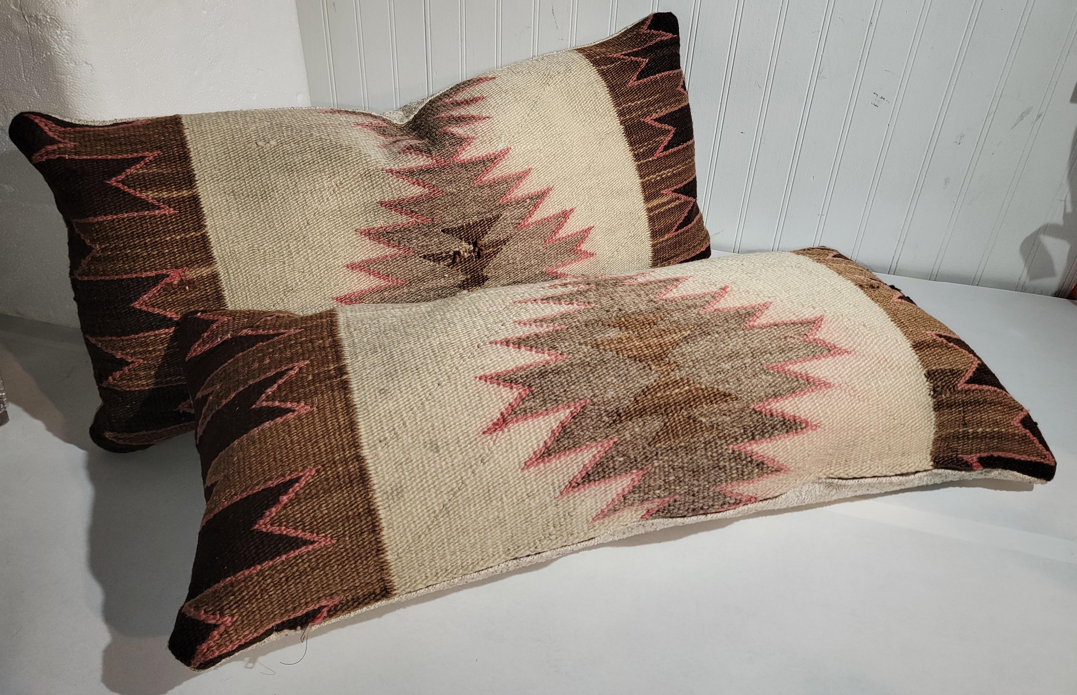 Americano Cuscini Navajo Indian Weaving Eye Dazzler 'Pair' (coppia) in vendita