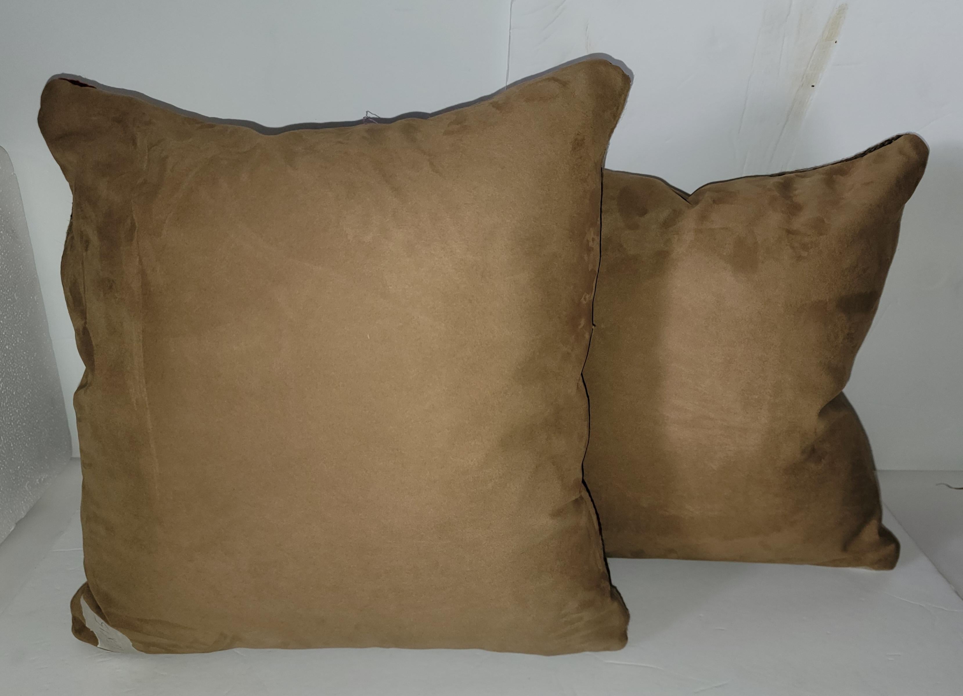 Navajo Indian Weaving Eye Dazzler Pillows, Pair In Good Condition For Sale In Los Angeles, CA
