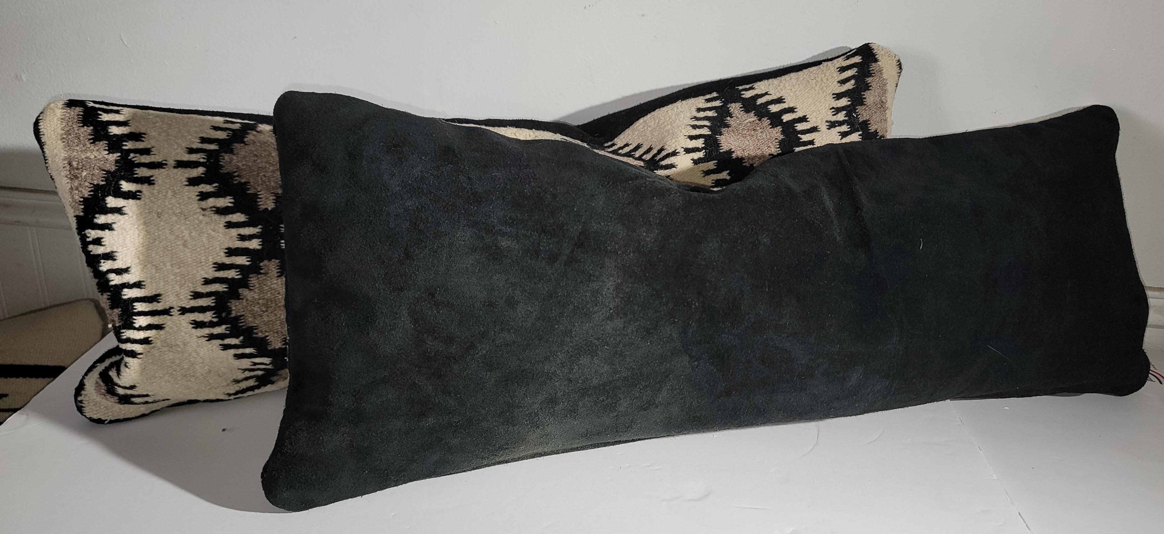 Almohadas deslumbrantes de tejido indio navajo-Par en Bueno estado para la venta en Los Angeles, CA