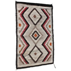 Navajo Indian Weaving Eye Dazzler Rug