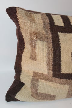 Navajo Indian Weaving Geometric Bolster Pillow