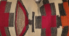 Navajo Indian Weaving Geometric Bolster Pillow