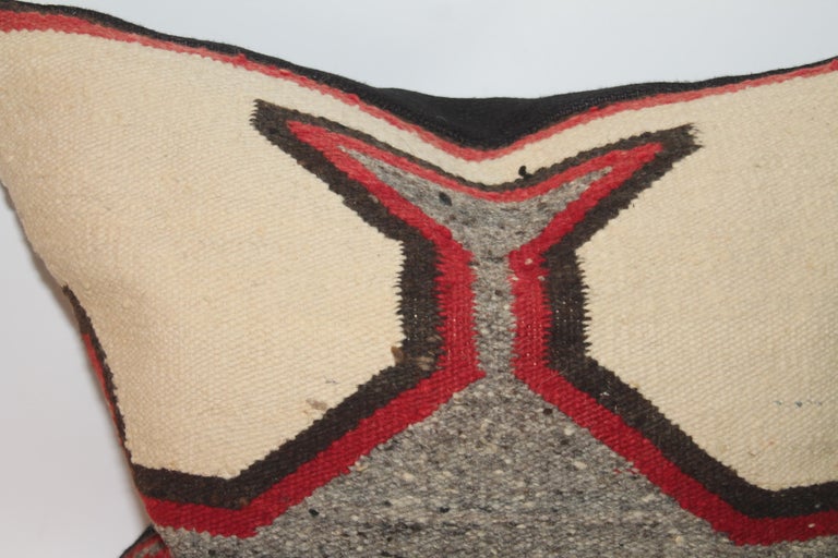 Adirondack Navajo Indian Weaving Geometric Pillow For Sale