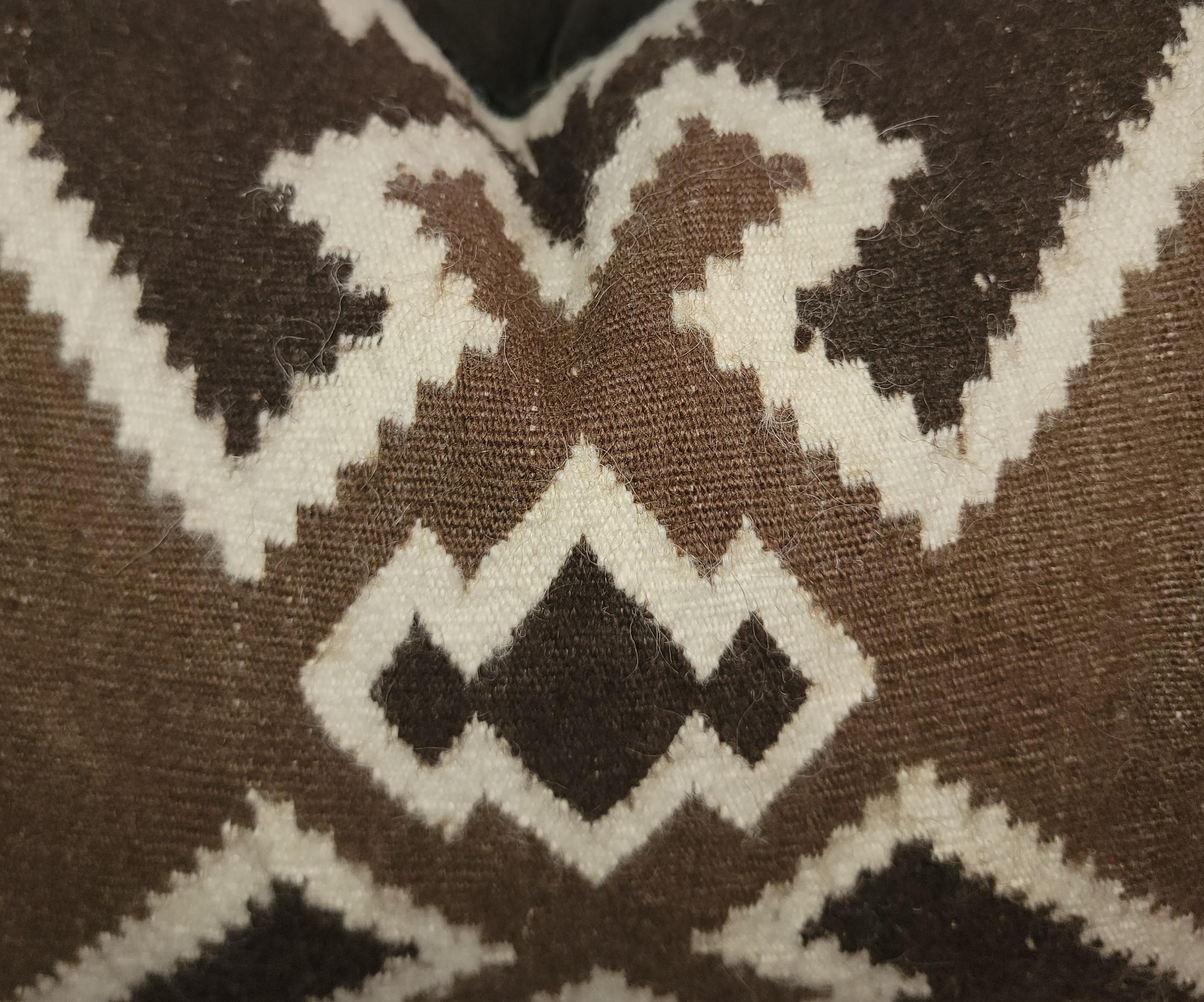 American Navajo Indian Weaving Geometric Pillow