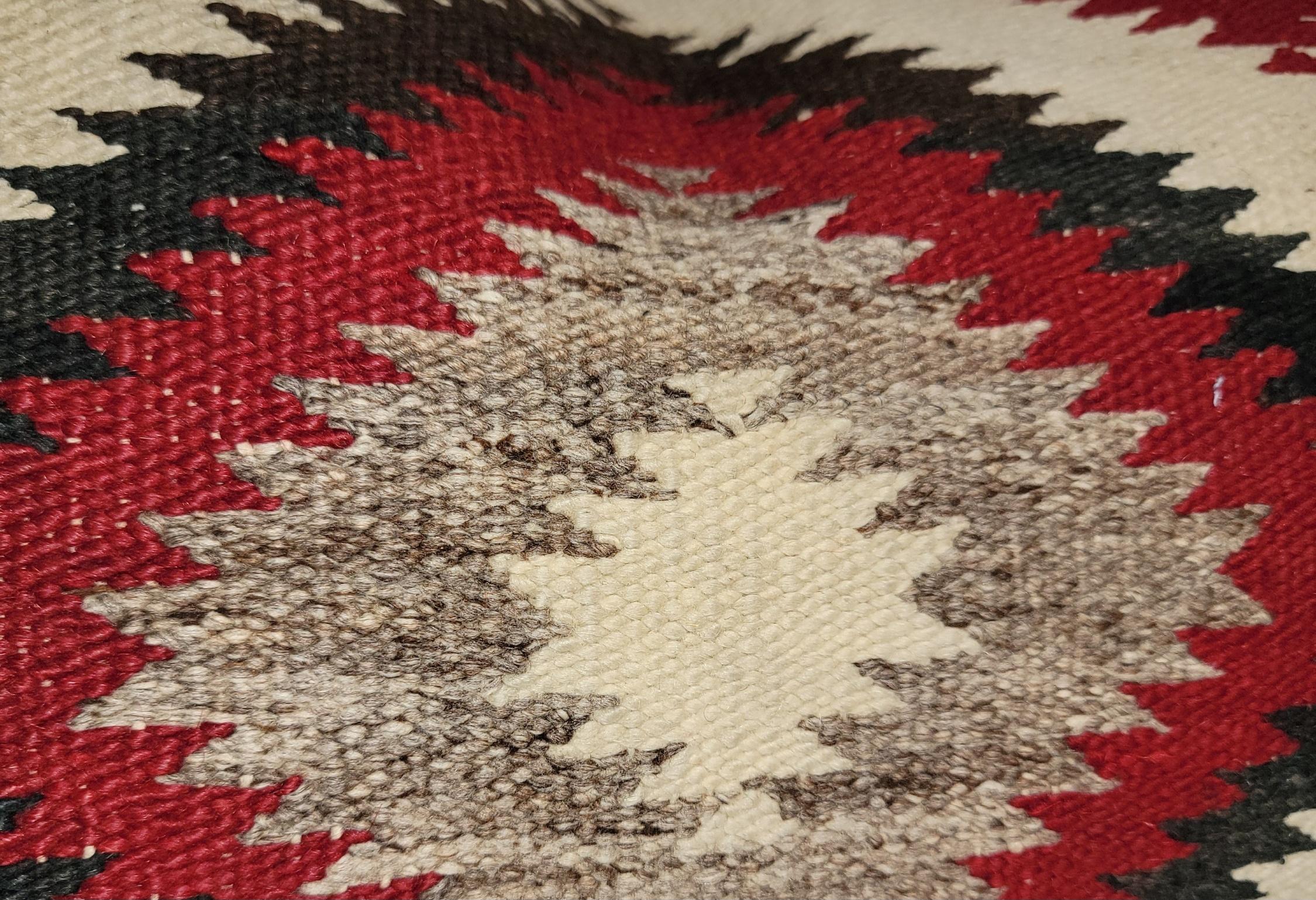 American Navajo Indian Weaving Geometric  Pillow  For Sale