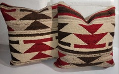 Navajo Indian Weaving  Geometric Pillows -Pair