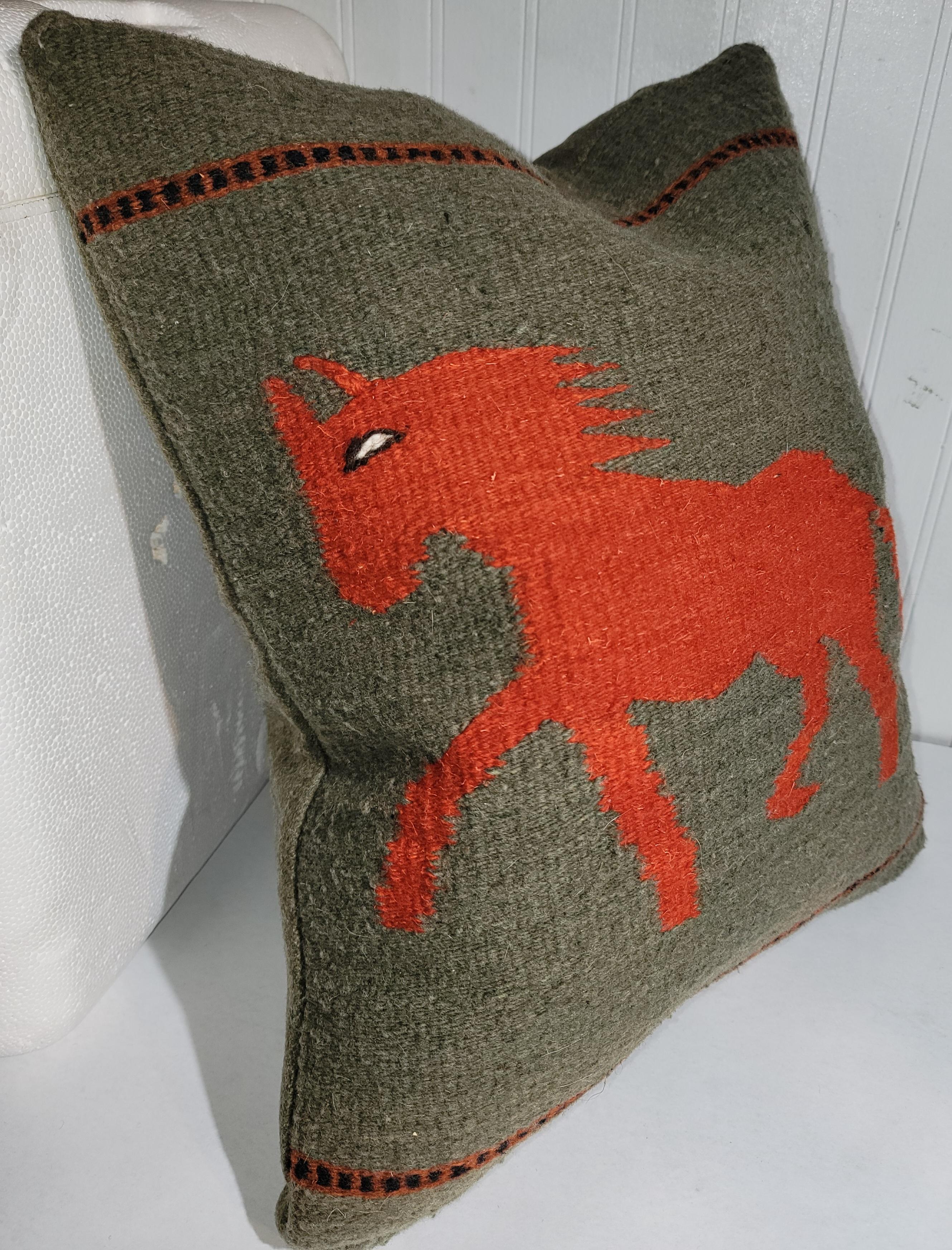 Adirondack Navajo Indian Weaving Horse Pillow