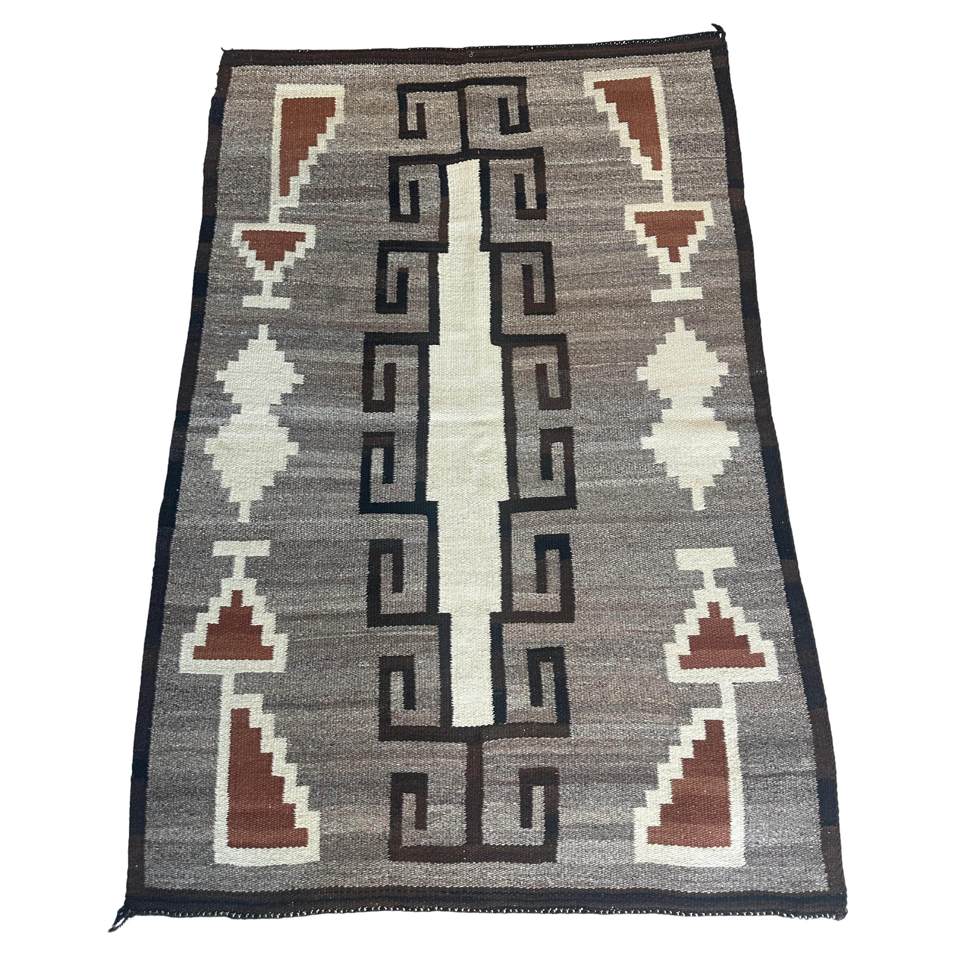 Navajo Indian Weaving in a Storm Pattern For Sale