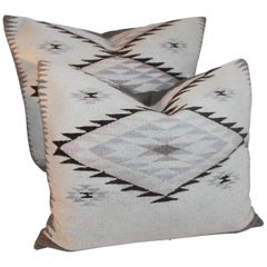 Navajo Indian Weaving Large Pillows or Pair