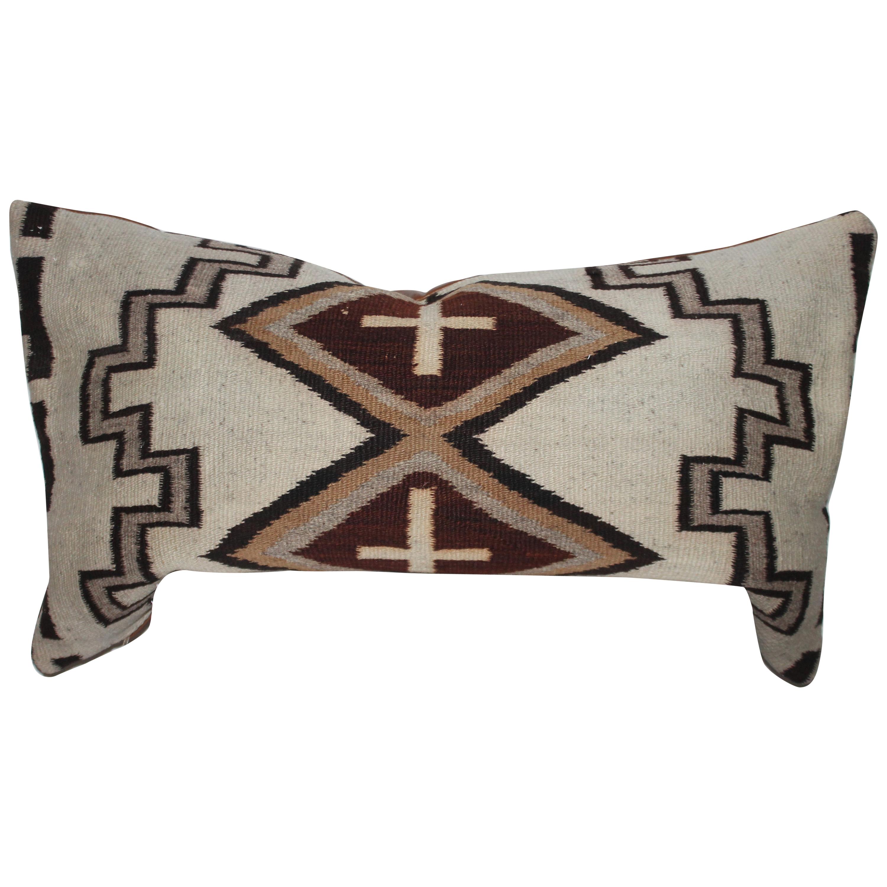 Navajo Indian Weaving Lg. Bolster Pillow #2
