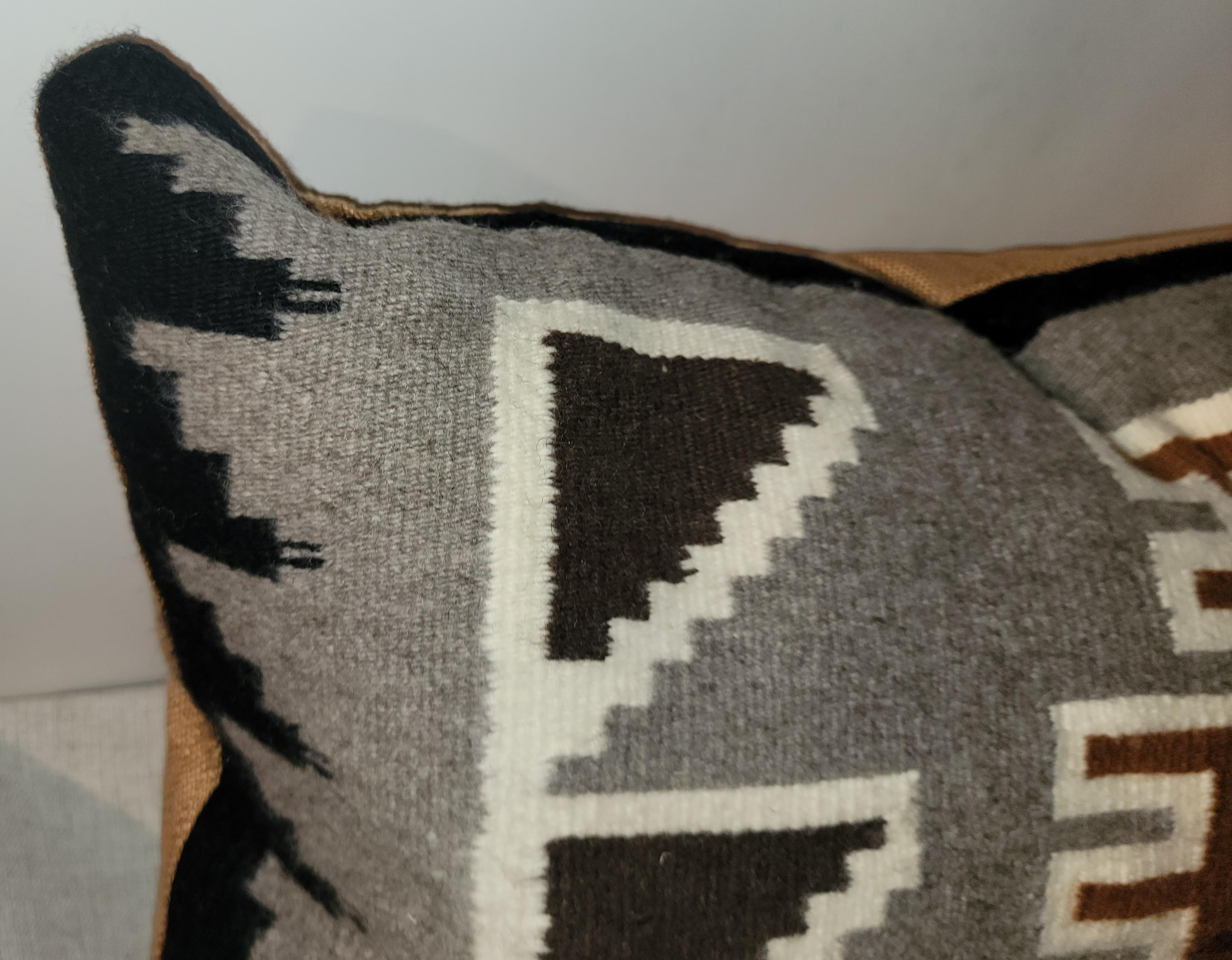 American Navajo Indian Weaving Pillow For Sale
