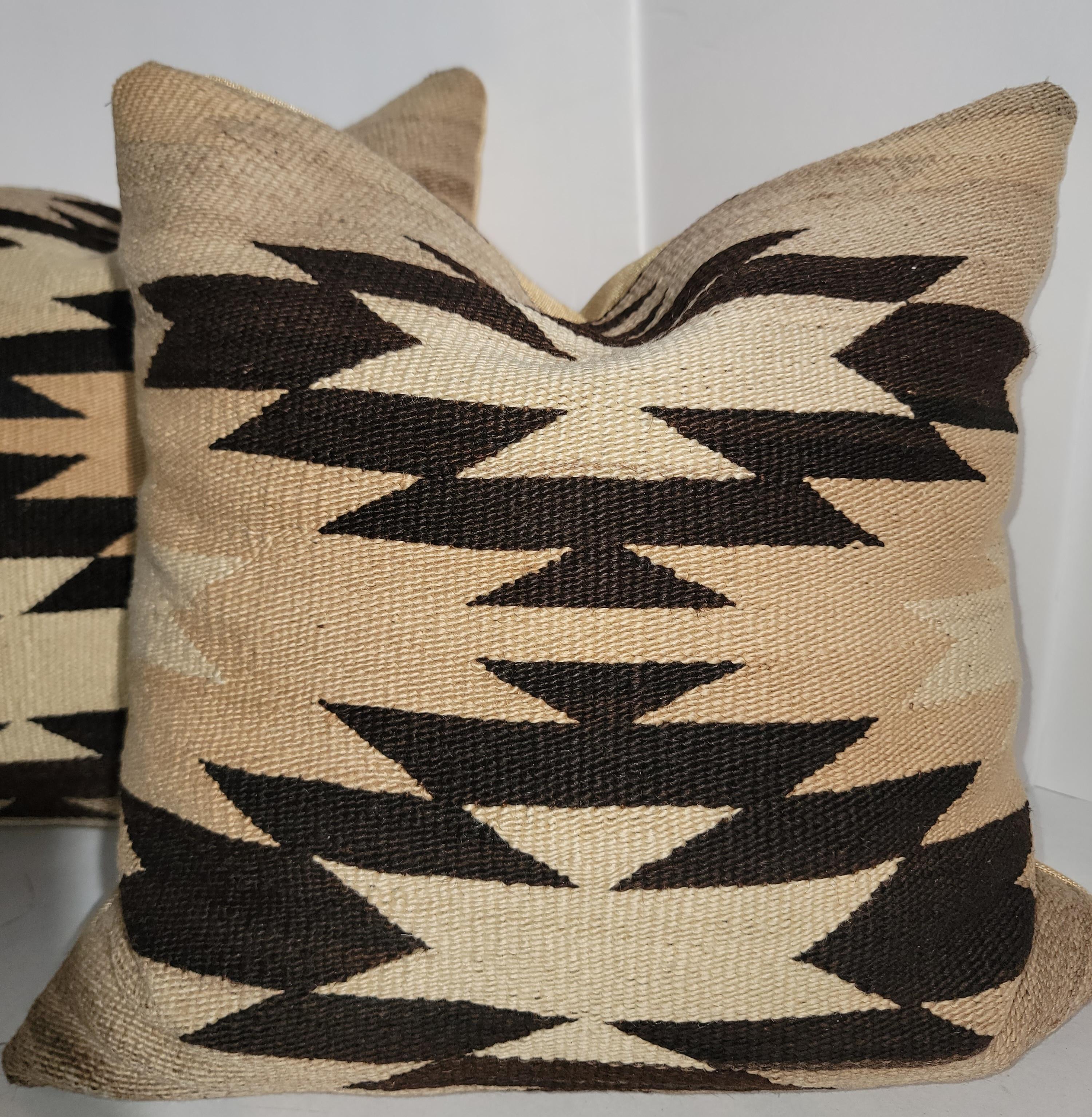Adirondack Navajo Indian Weaving Pillows, Collection of Three Pillows For Sale