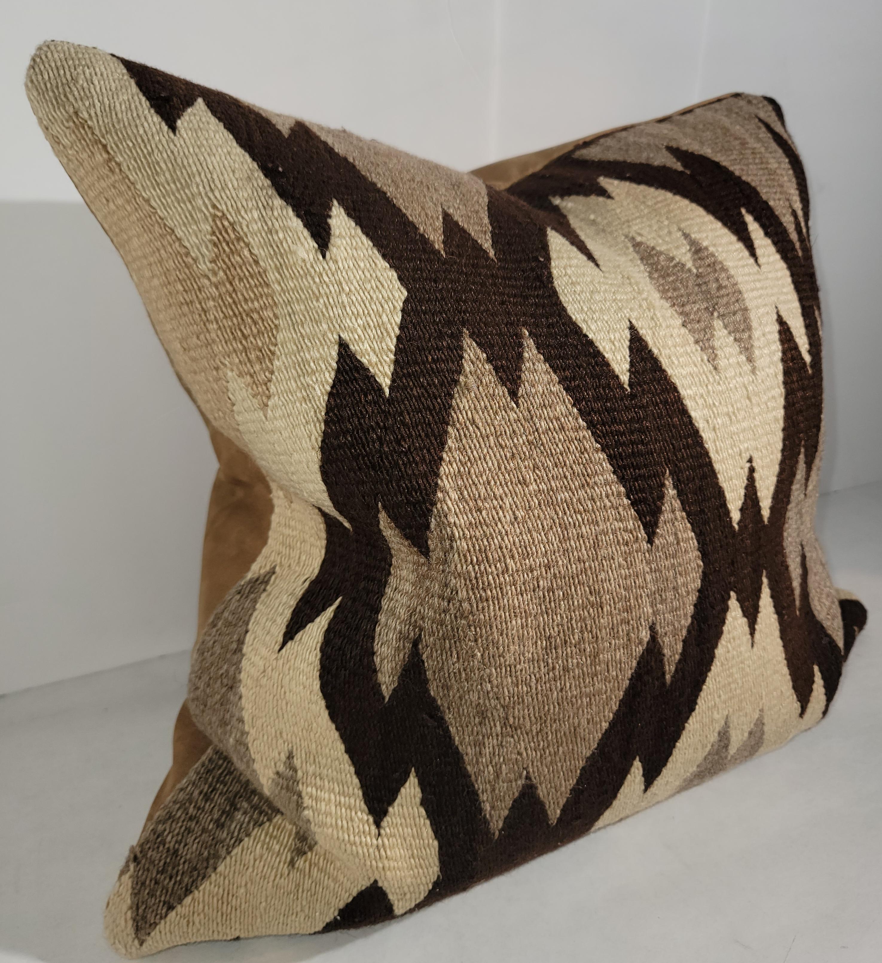 20th Century Navajo Indian Weaving Pillows, Collection of Three Pillows For Sale