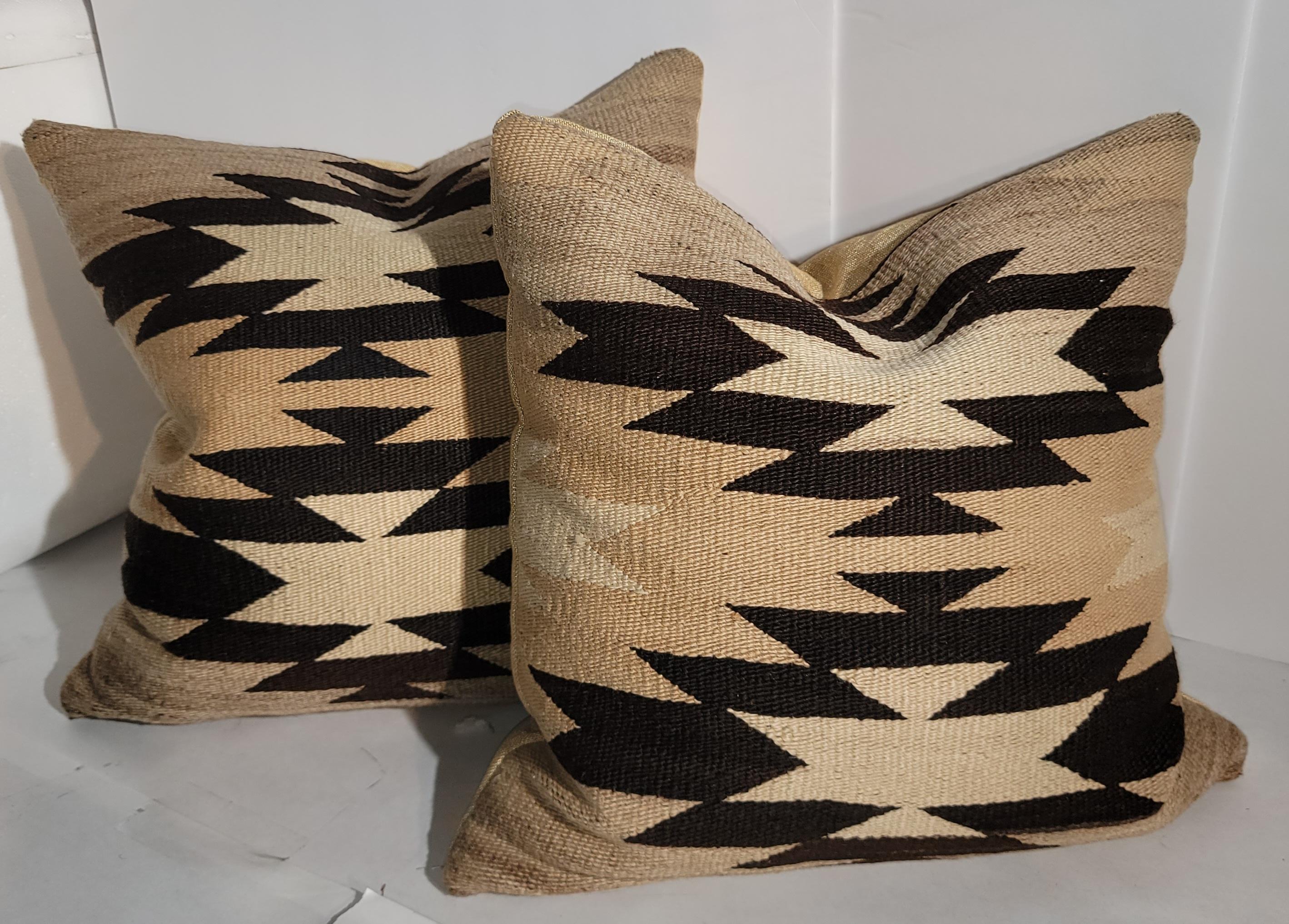 Navajo Indian Weaving Pillows, Collection of Three Pillows For Sale 1