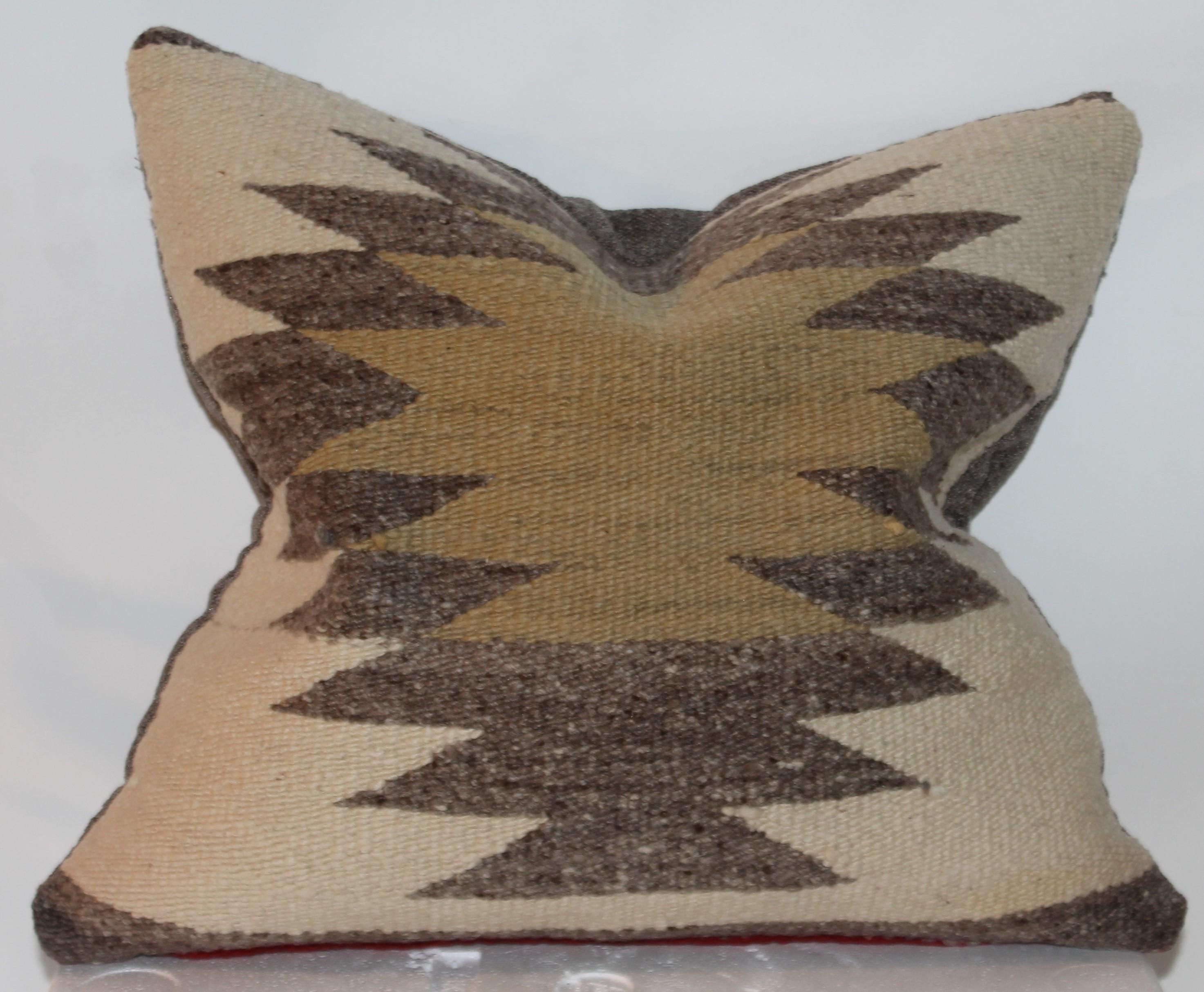 This fine eye dazzler pair of Navajo Indian weaving pillows. One is a bit larger then the other. Sold as a pair.
Measures: large pillow - 16 H x 18 W
Medium pillow - 14.5 H x 18 W.
