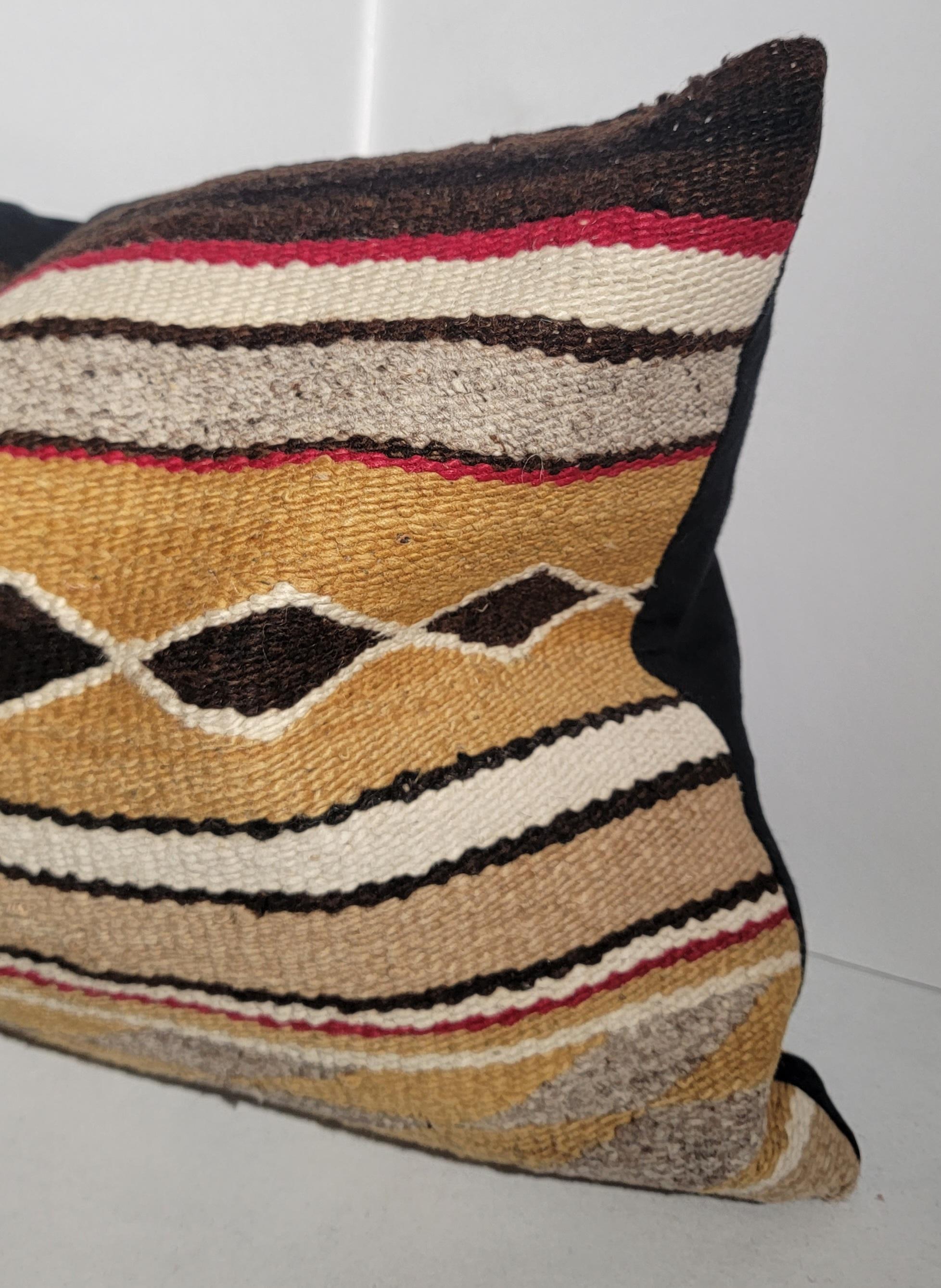 Adirondack Navajo Indian Weaving Pillows -Pair For Sale