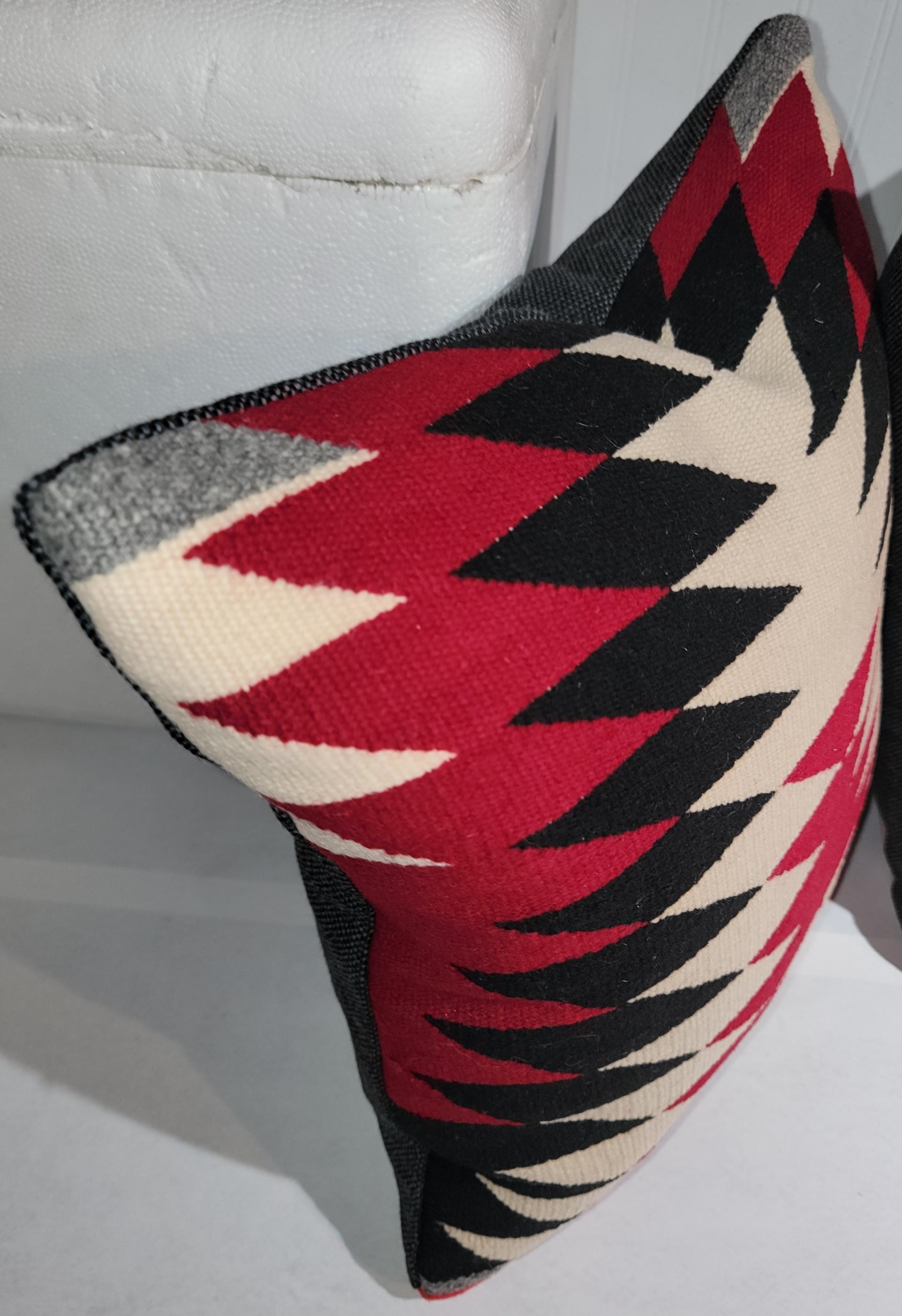 Adirondack Navajo Indian Weaving Pillows -Pair For Sale
