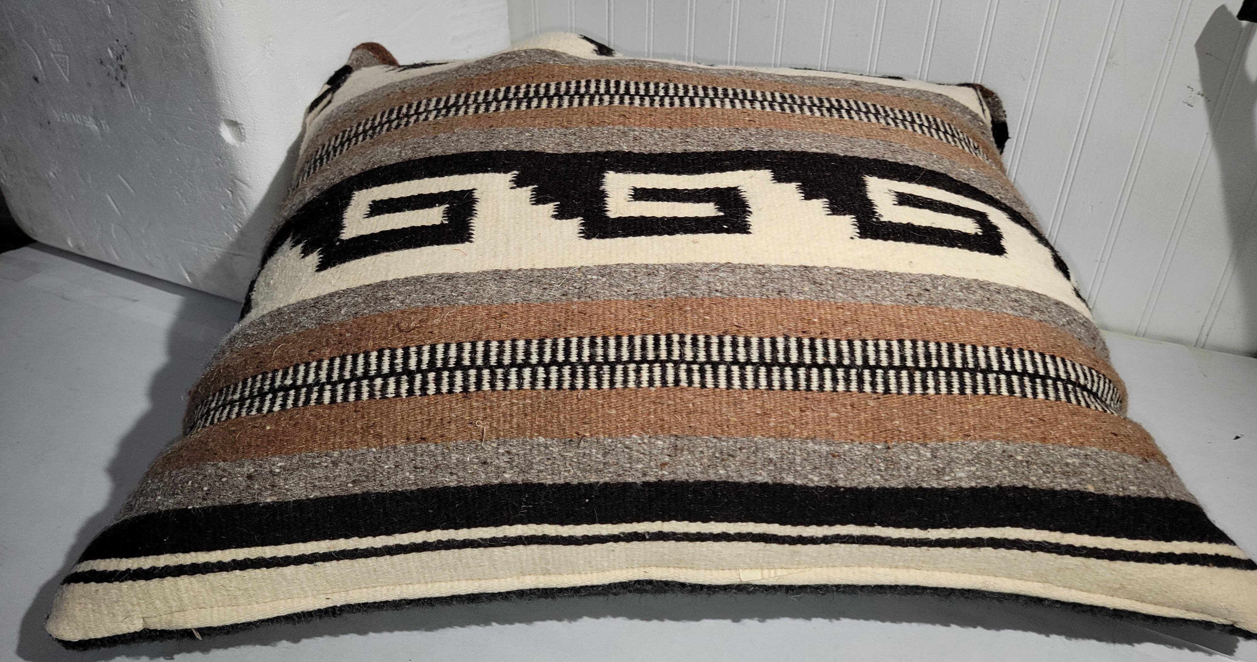 Adirondack Navajo Indian Weaving Pillows -Pair For Sale
