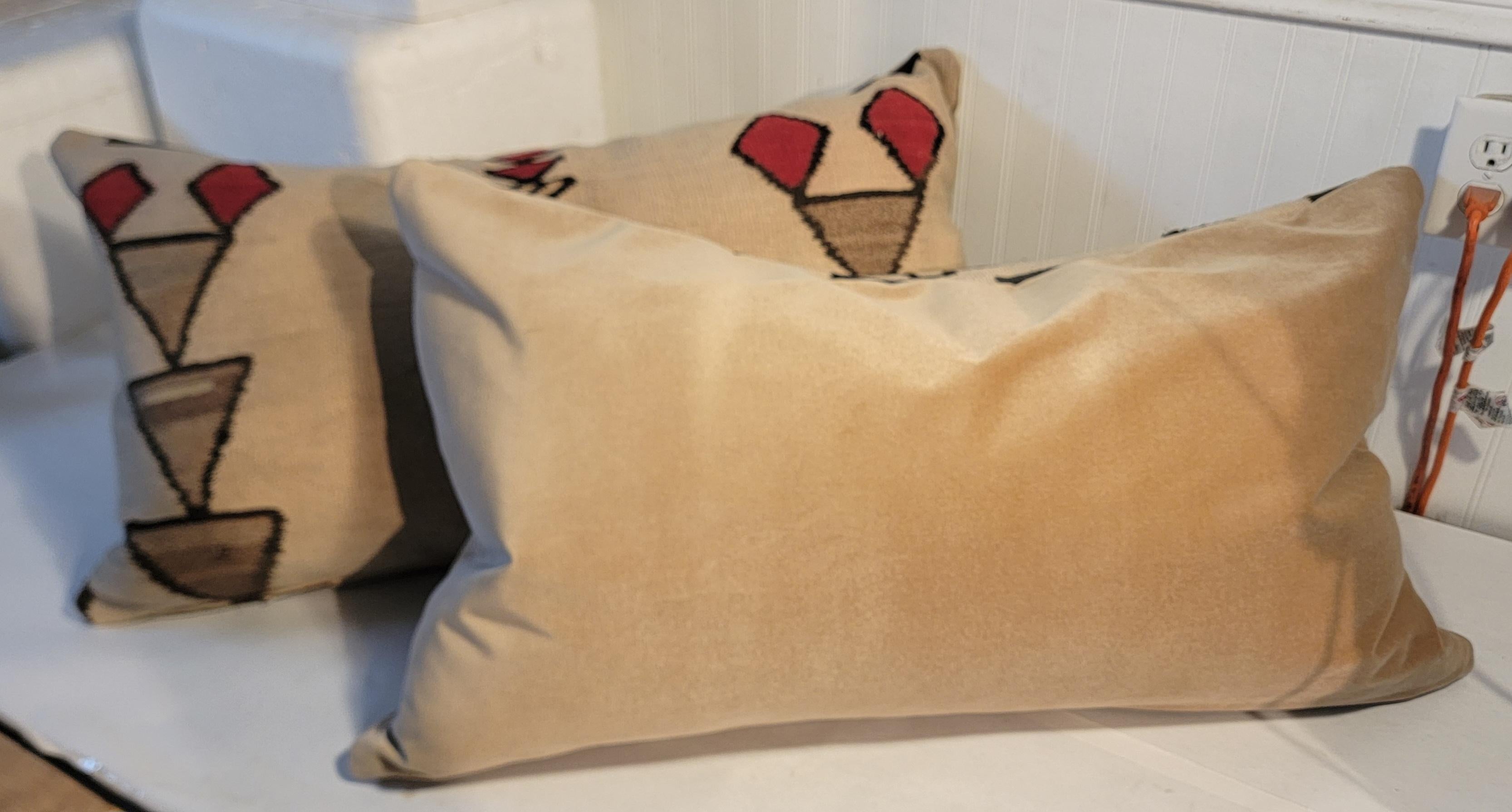 Arte popolare Cuscini di tessitura indiana Navajo - Coppia in vendita