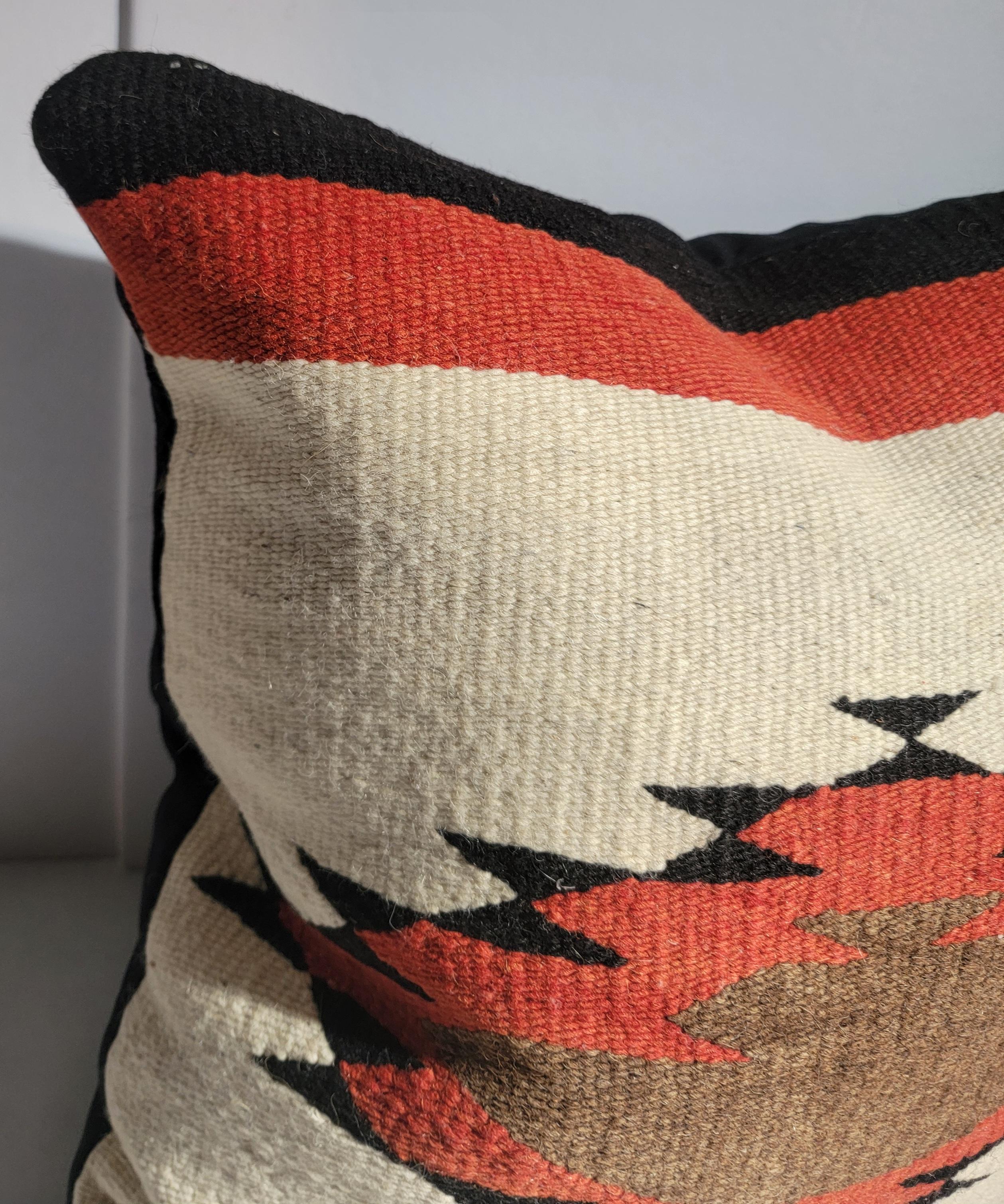 American Navajo Indian Weaving Pillows -Pair For Sale