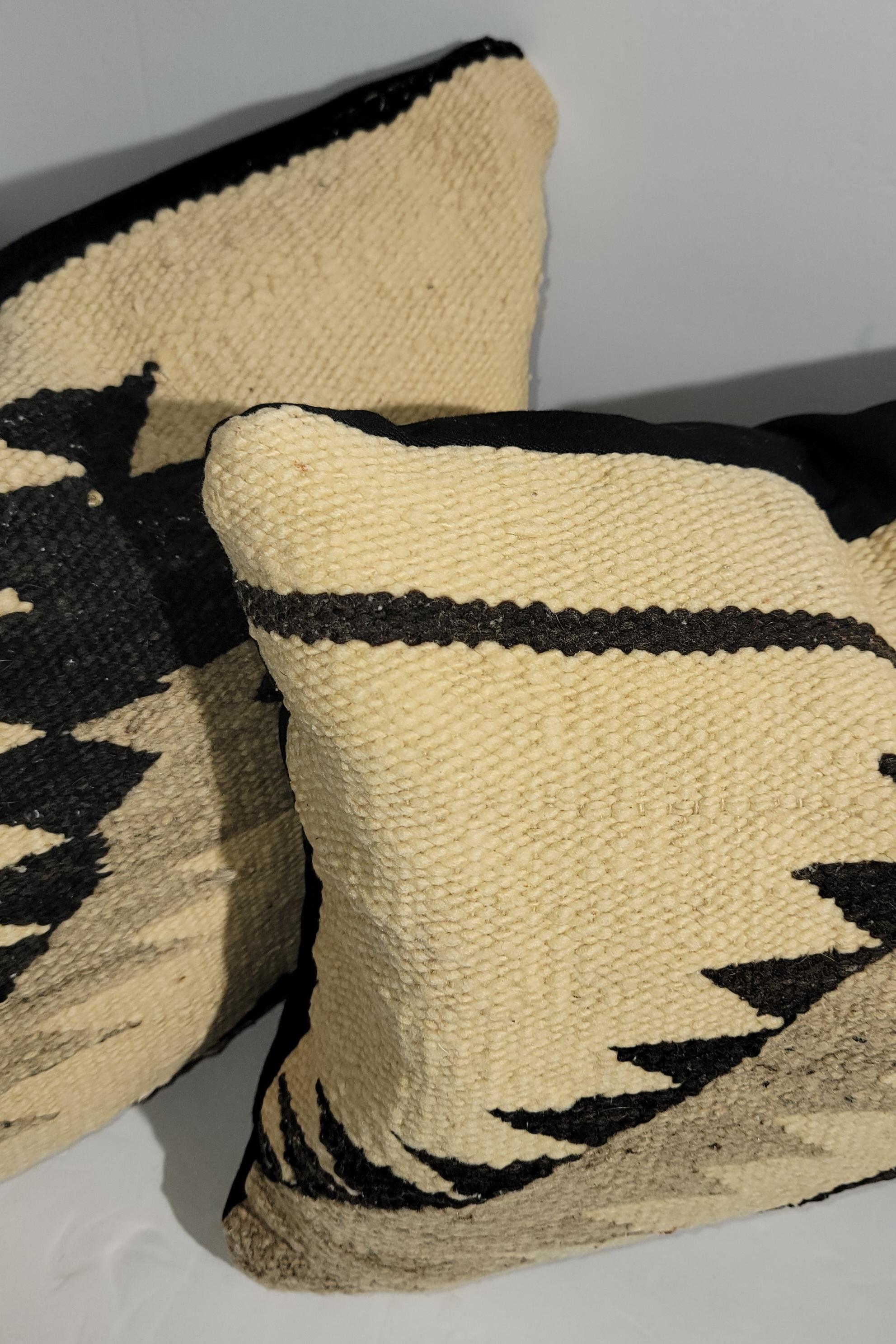 Almohadas de tejido indio navajo -Par Estadounidense