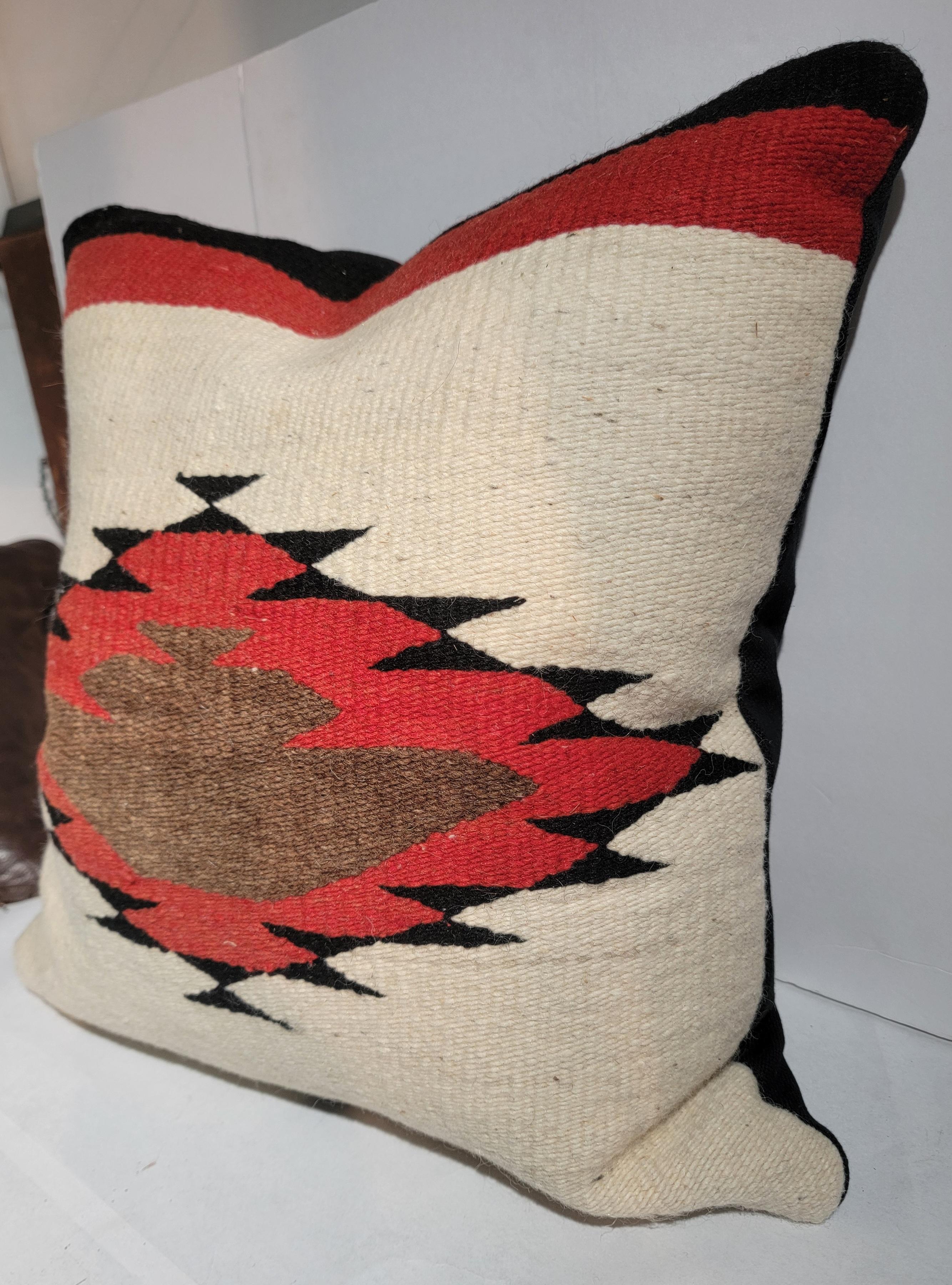 Hand-Crafted Navajo Indian Weaving Pillows -Pair For Sale