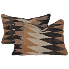 Navajo Indian Weaving Pillows, Pair