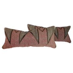 Navajo Indian Weaving Pillows, Pair