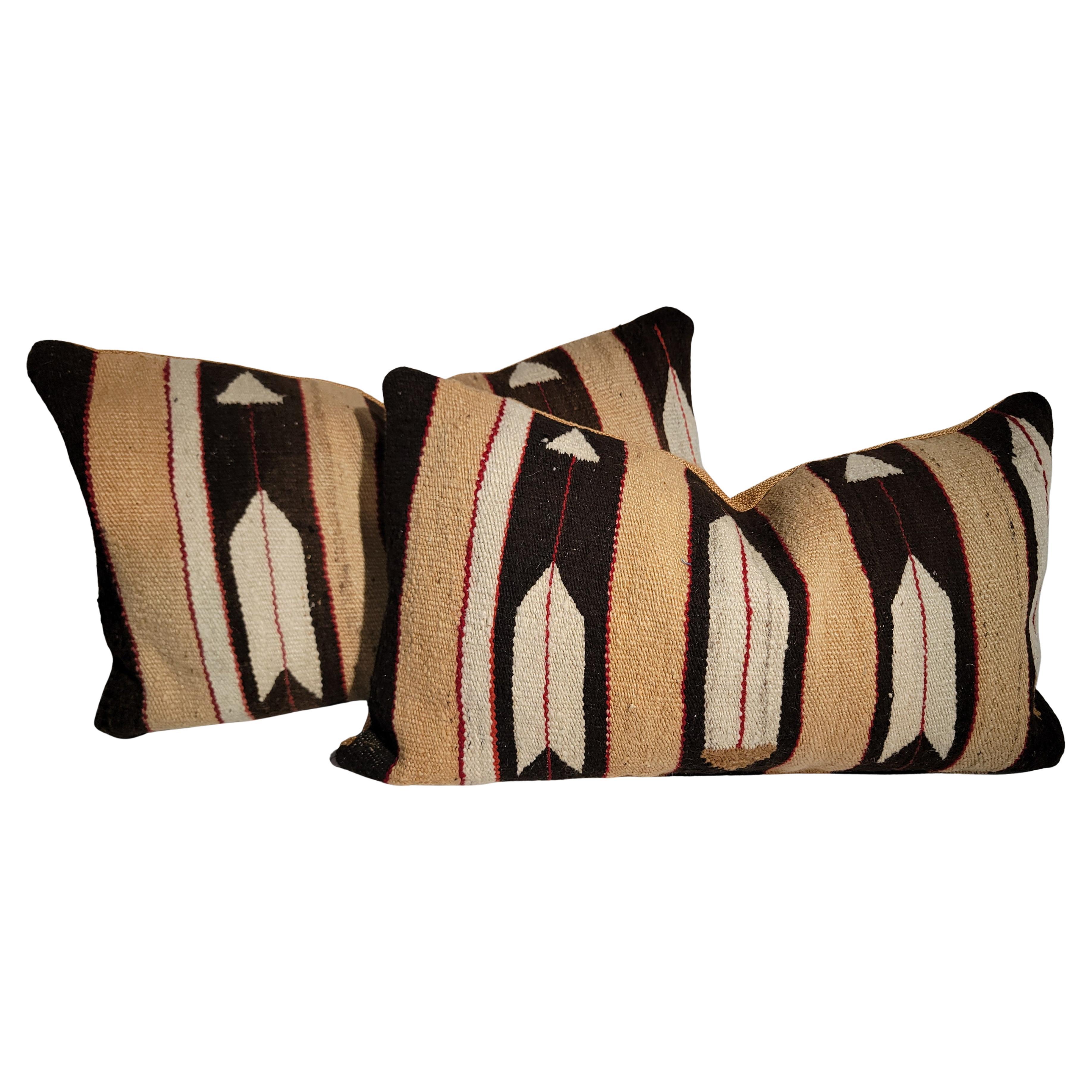 Oreillers Navajo Indian Weaving - Paire