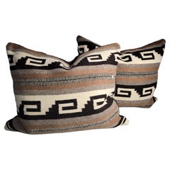Navajo Indian Weaving Pillows -Pair