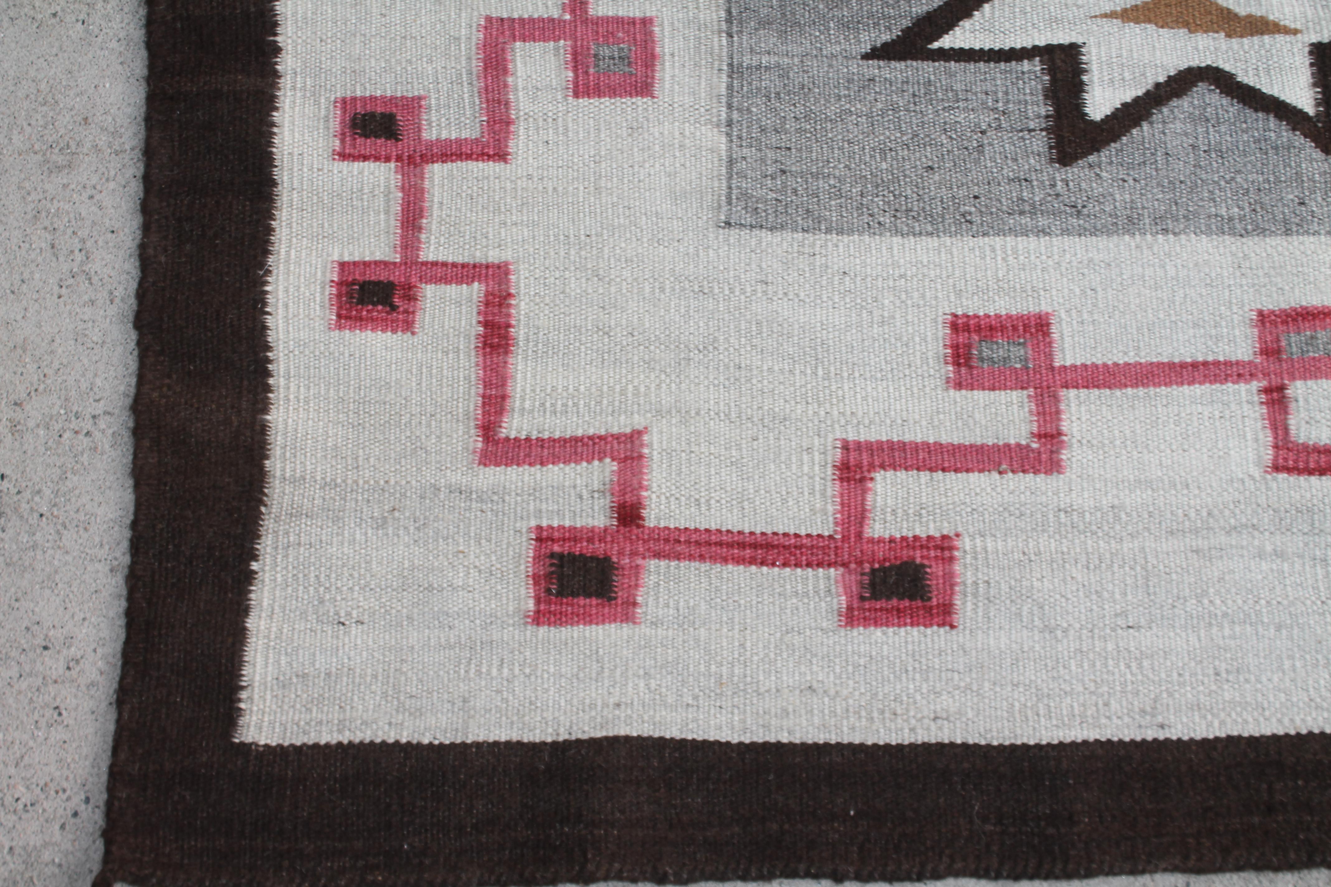 Hand-Knotted Navajo Indian Weaving Room Size Rug