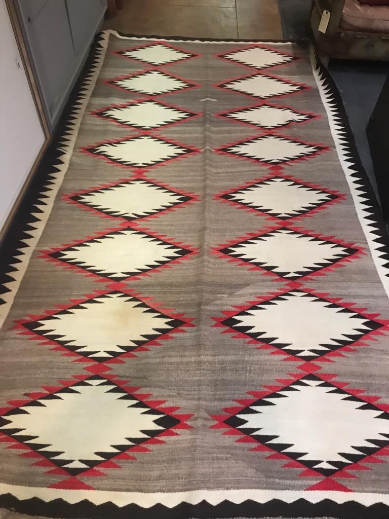 Navajo Indian Weaving Runner or Room Size Rug, Monumental For Sale at