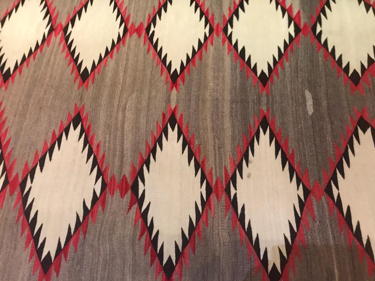 Mid-20th Century Navajo Indian Weaving Runner or Room Size Rug, Monumental