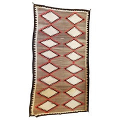 Tapis de course ou de chambre à tissage indien Navajo:: Monumental