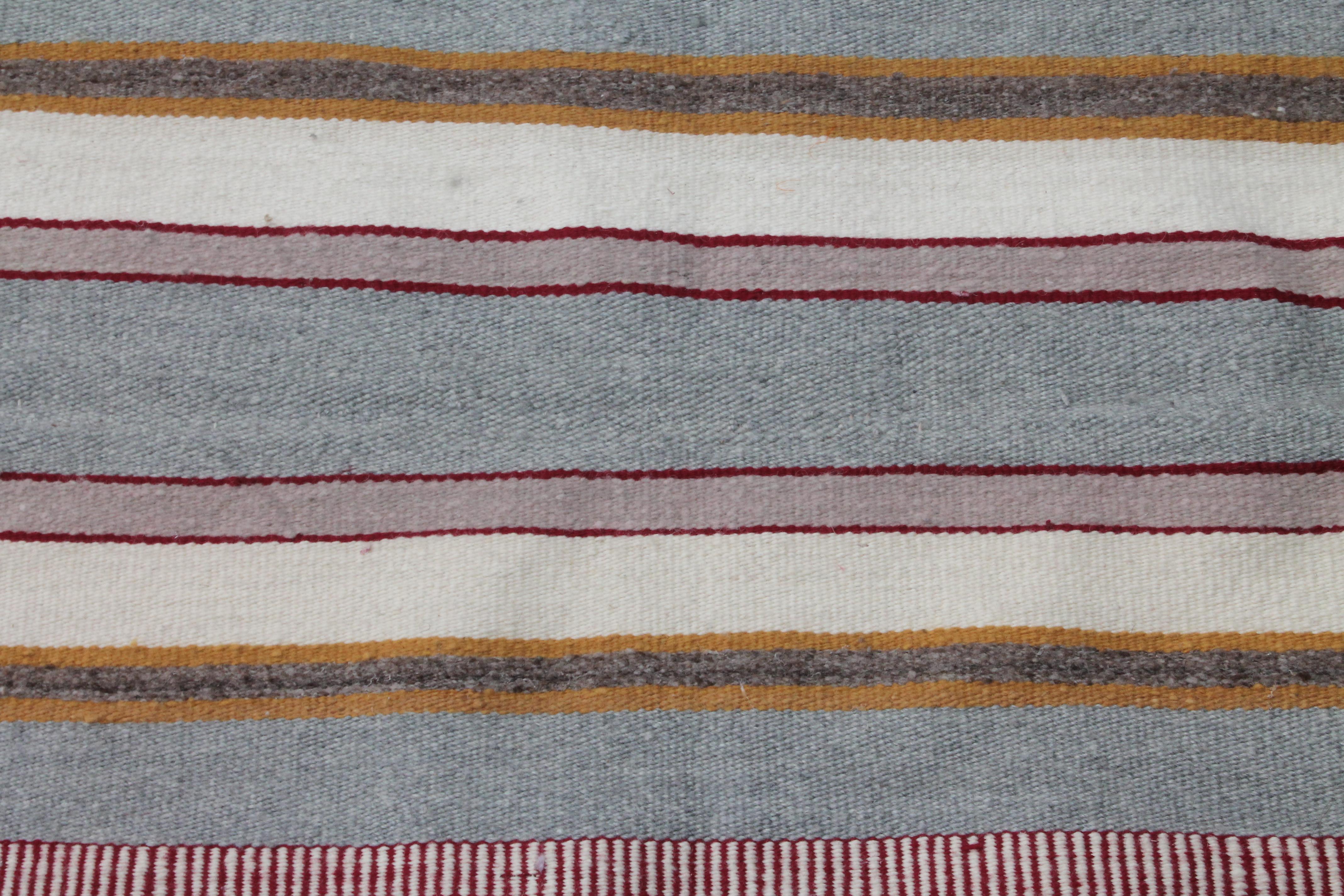 Navajo saddle blanket weaving with the original ties. This weaving is simple stripes and in very good condition.