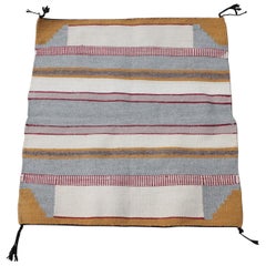 Vintage Navajo Indian Weaving Saddle Blanket