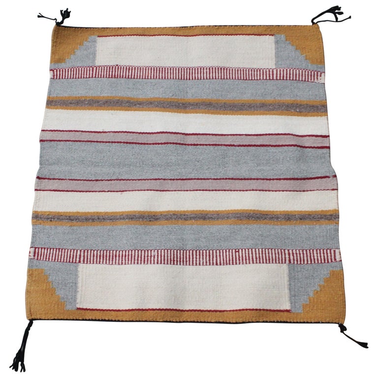 Navajo Indian Weaving Saddle Blanket at 1stDibs
