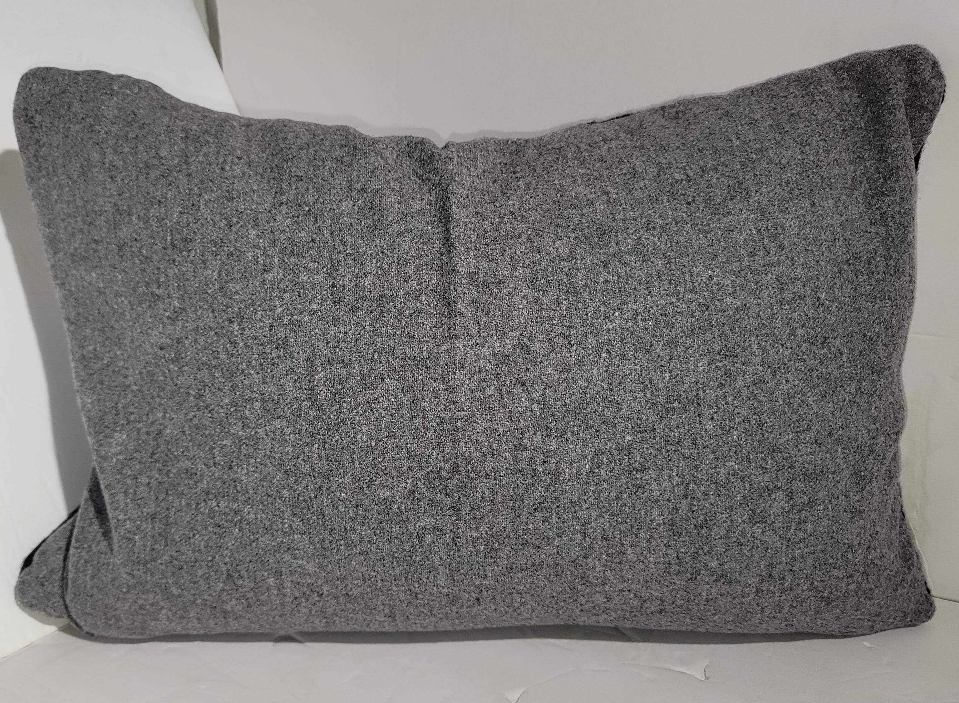 American Navajo Indian Weaving Saddle Blanket Pillow For Sale