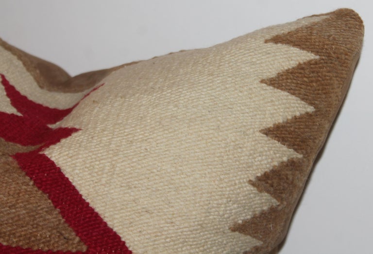 Navajo Indian Weaving Saddle Blanket Pillow In Good Condition In Los Angeles, CA