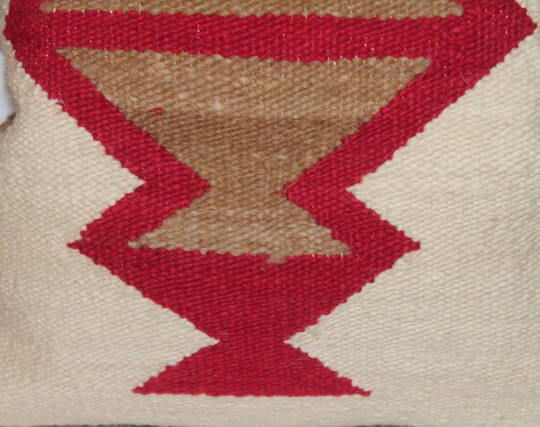 20th Century Navajo Indian Weaving Saddle Blanket Pillow