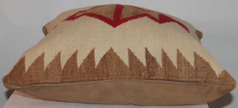 Wool Navajo Indian Weaving Saddle Blanket Pillow