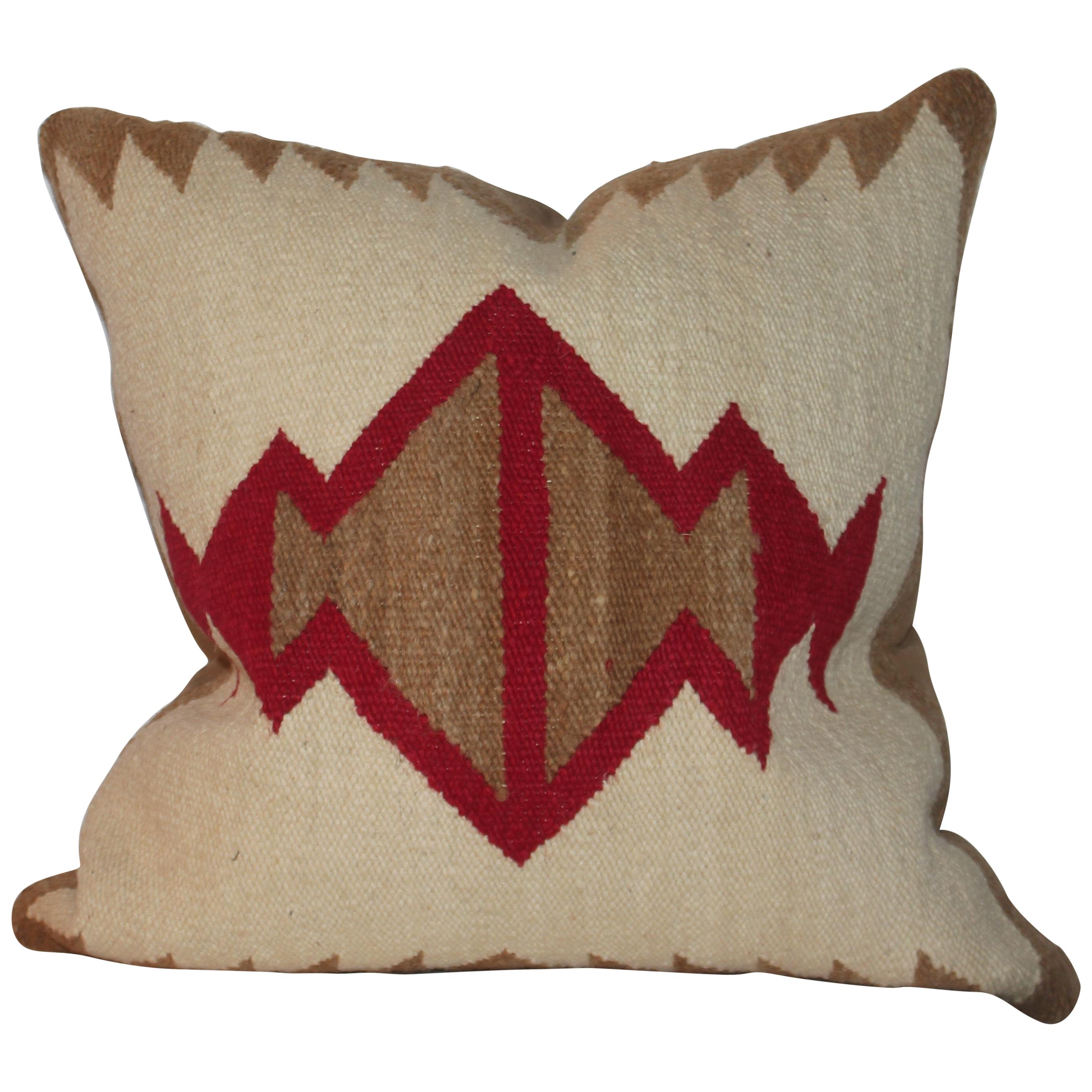 Navajo Indian Weaving Saddle Blanket Pillow