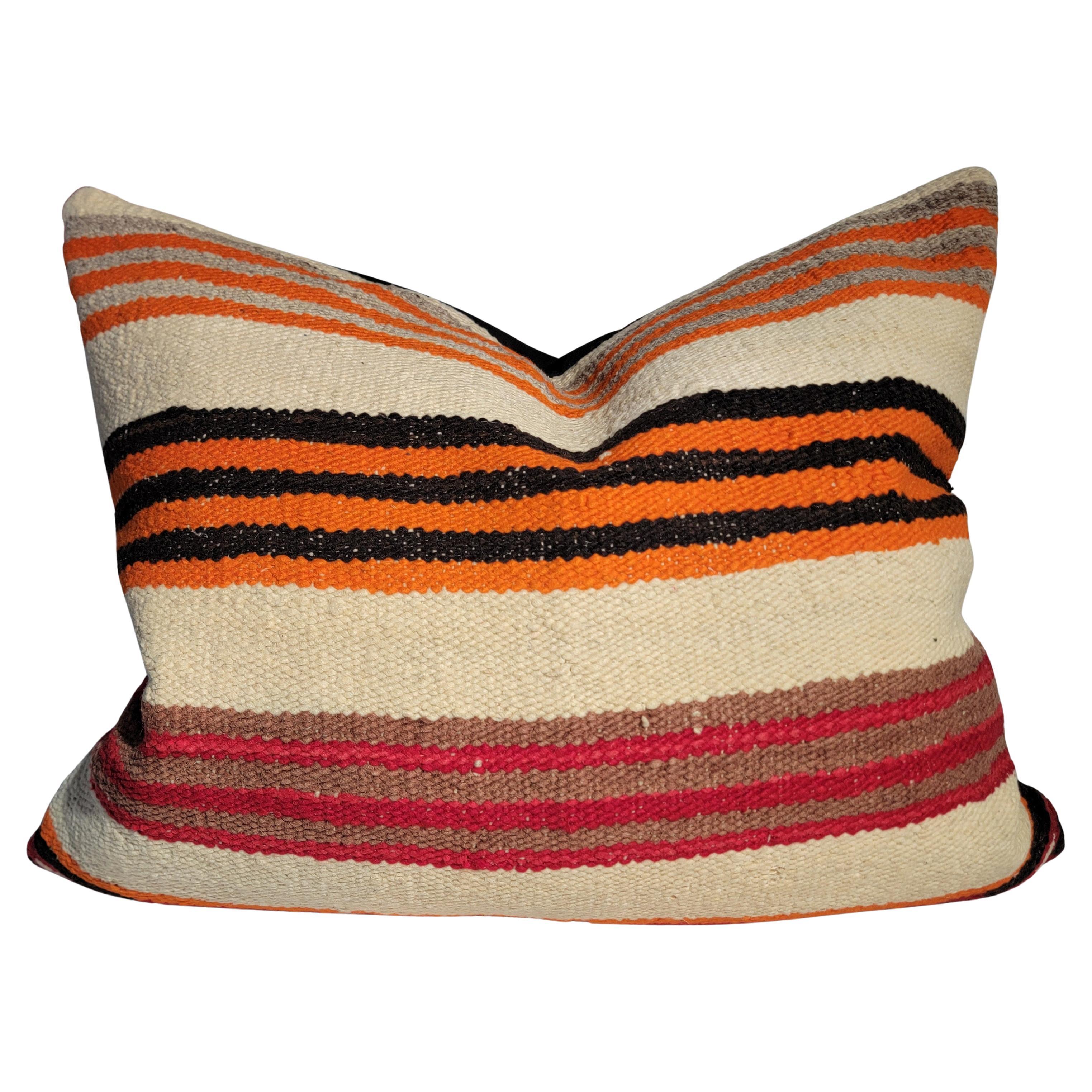 Navajo Indian Weaving Saddle Blanket Pillow