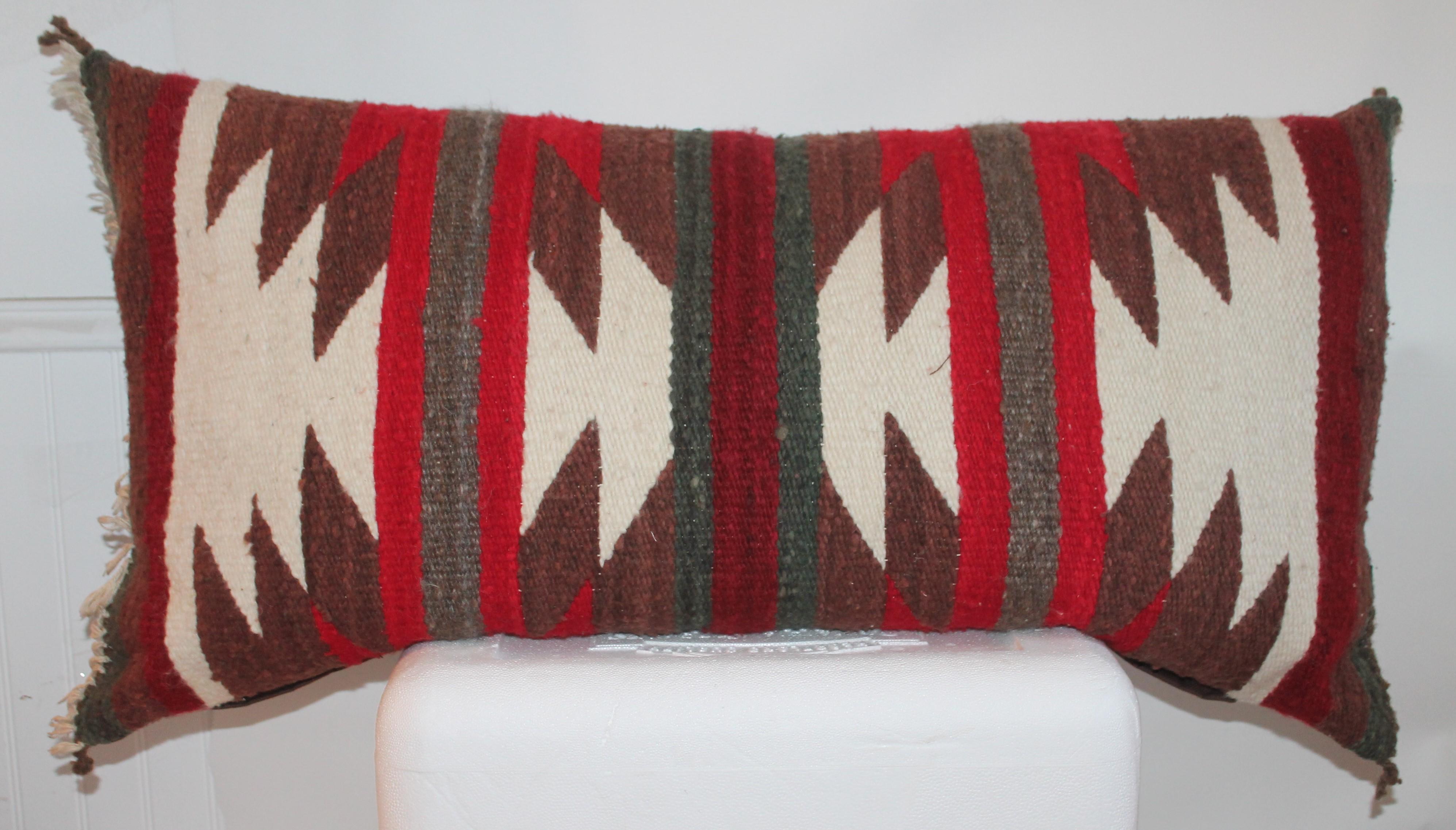 Hand-Woven Navajo Indian Weaving Saddle Blanket Pillows / 3