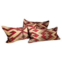 Navajo Indian Weaving Saddle Blanket Pillows