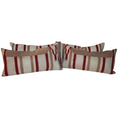 Navajo Indian Weaving / Saddle Blanket Pillows, Pair